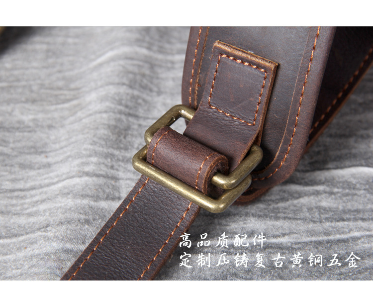 Title 2, Retro Crazy Horse lederen handgemaakte rugzak, ...