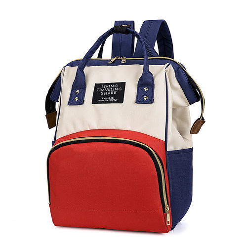 Cross-border mommy bag, wet and dry separate backpack, large-capacity thermal insulation student school bag, multi-functional storage travel bag