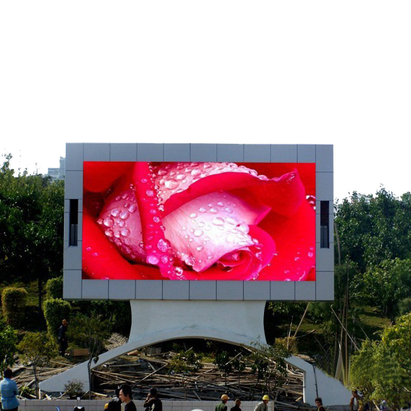 高清大型戶外P10全彩廣告顯示屏大屏幕直插模組批發