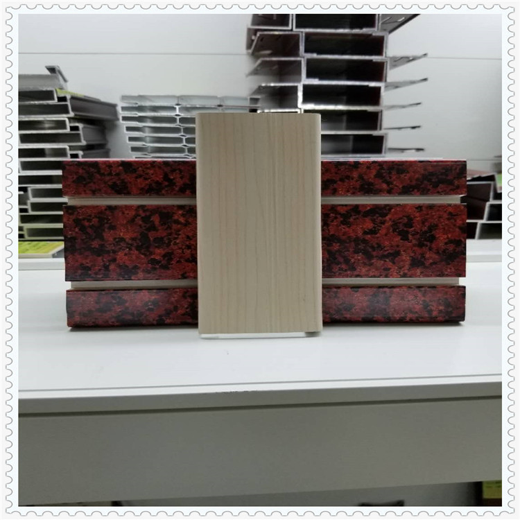 建筑装饰吊顶扣板长城板幕墙铝型材 喷涂热转印木纹铝合金型材