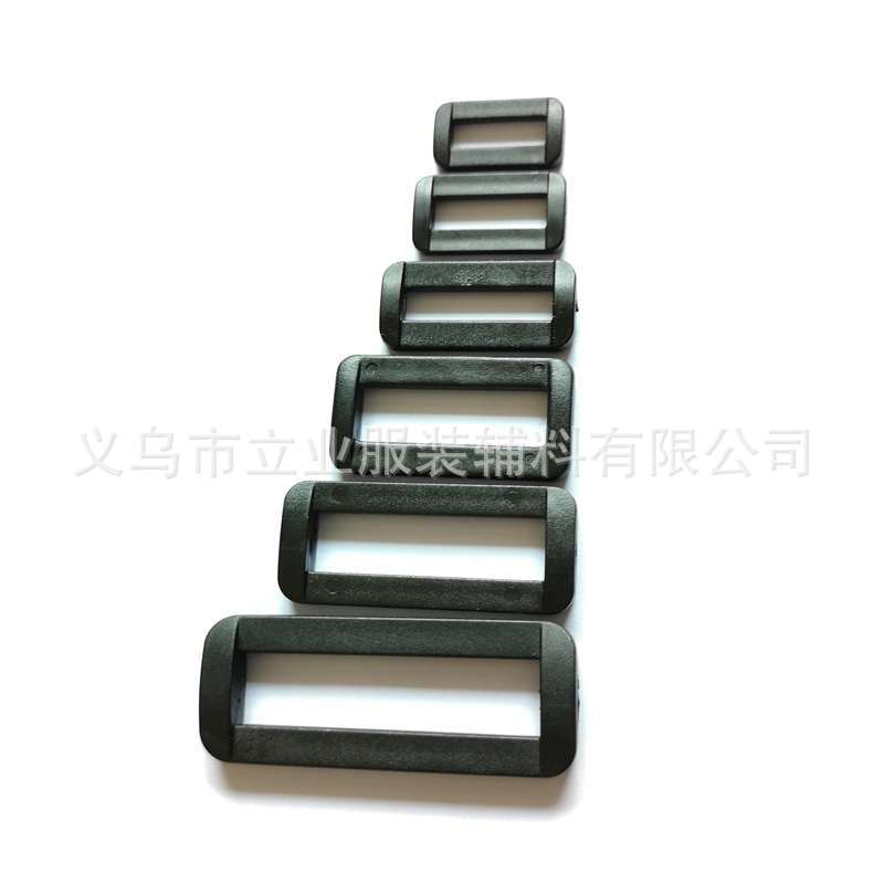 Spot wholesale Nylon black Third gear Two gear buckle Opening adjusting buckle 1.5-5CM