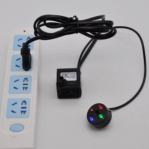 3W water pump fish tank filter submersible pump ultra-quiet aquarium pump fountain water pump 3W 4 lights energy-saving pump