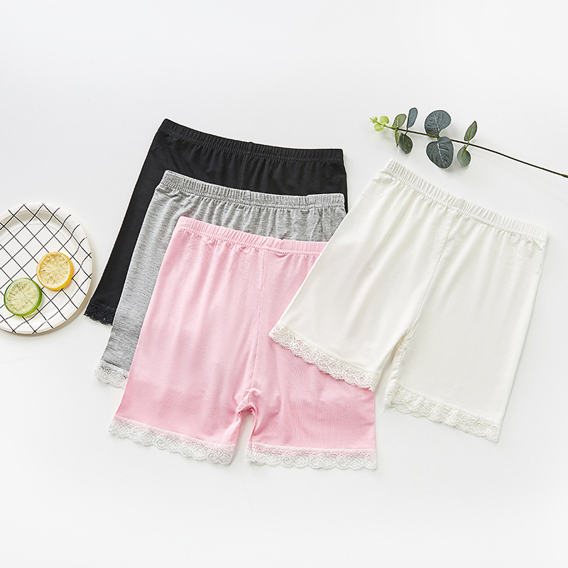 girl Leggings modal Pants anti emptied Leggings lace shorts summer