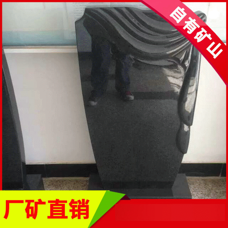 中国黑镜面厂矿直销黑色石材花岗岩抛光面磨光板