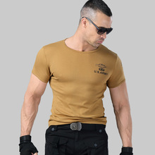 同盟軍戶外軍迷個性彈力緊身健身T恤男裝短袖夏裝t恤