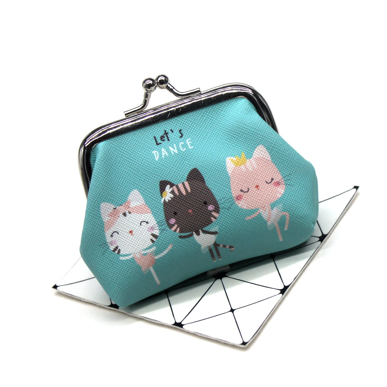 Women's Cat Pu Leather Buckle Coin Purses display picture 5