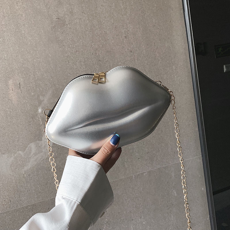2024 nueva tendencia de moda labio personalizado para niñas cadena de cuero lacado bolso de hombro tipo bandolera_voghion.com