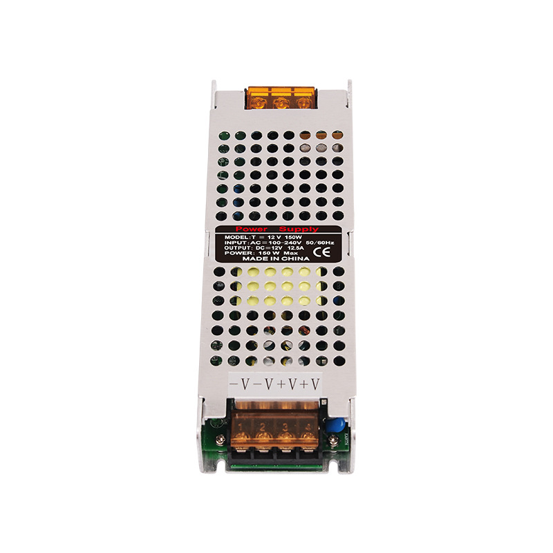 150W长条开关电源led灯条灯带电源恒压开关电源室内LED灯箱电源