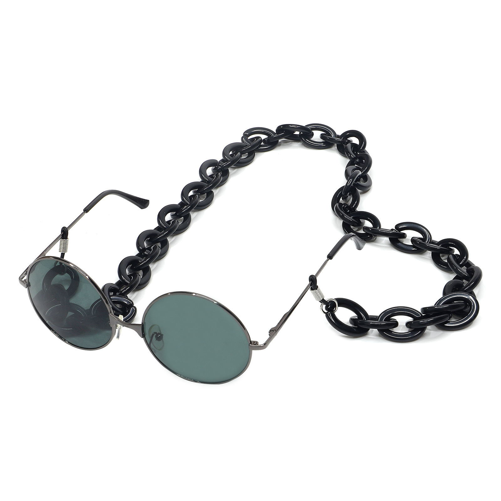 Retro Black Environmental Protection Acrylic Non-slip Glasses Chain Wholesale display picture 2