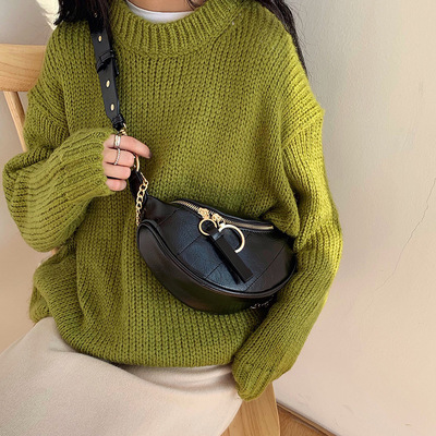 2021 Autumn and winter Net Red new pattern Versatile Waist pack ins Ultra-fire Chest pack One shoulder Messenger fashion chain Small bag