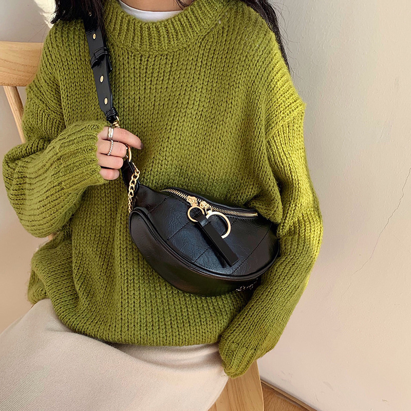 2021 Autumn and winter Net Red new pattern Versatile Waist pack ins Ultra-fire Chest pack One shoulder Messenger fashion chain Small bag