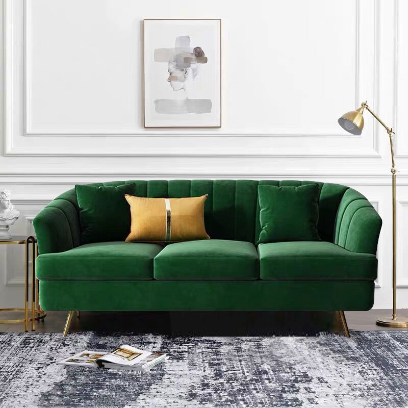 轻奢布艺沙发客厅中小户型北欧风格三人位酒店公寓服装店会所家具