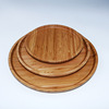 Wholesale circular bamboo tray bamboo tea tray hotel fruit plate breakfast disk noodle plate pizza plate source manufacturer
