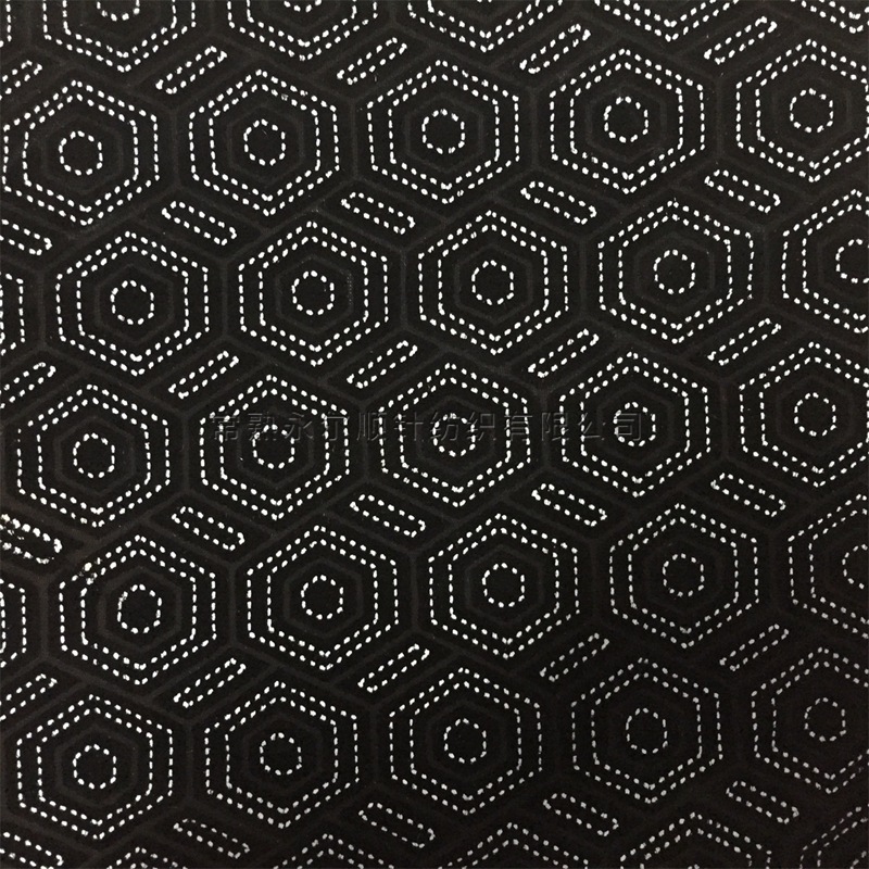 厂家供应同步烂花点塑 烧花韩国绒布 烂花绒天鹅绒 烧花金丝绒布