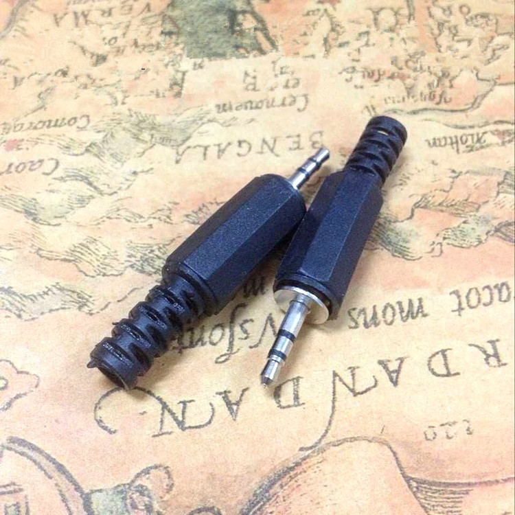 厂家直销2.5mm 双声道插头 三节 耳机插头 立体声 音频插头 3节