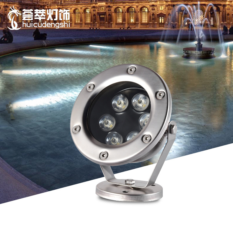 led Underwater lights Underwater lights waterproof low pressure 12V Colorful Spotlight pool fountain Discoloration Scenery Pool Light 10W