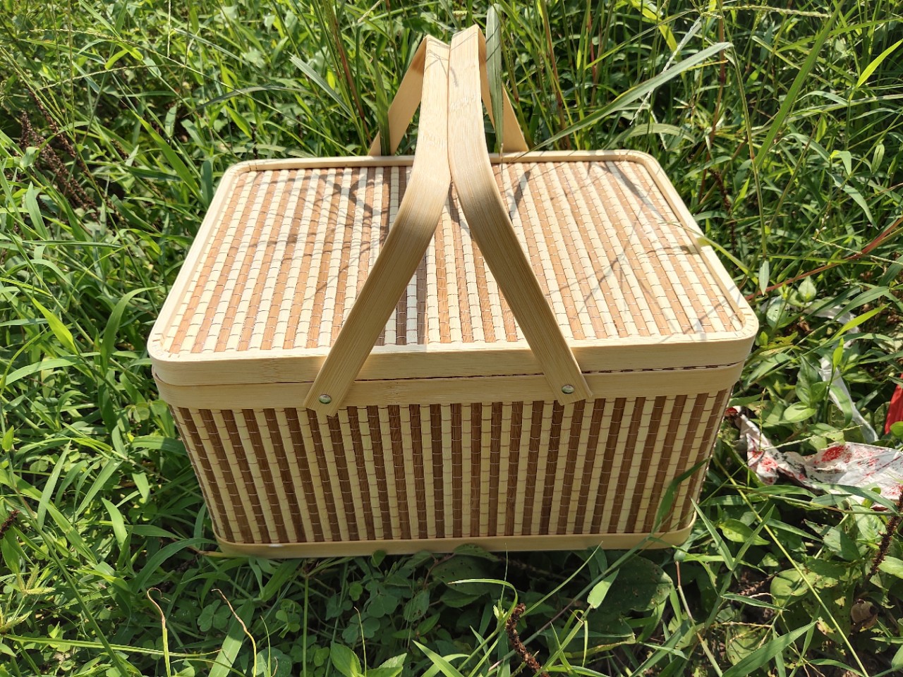 礼品竹盒 竹包装篮竹包装盒