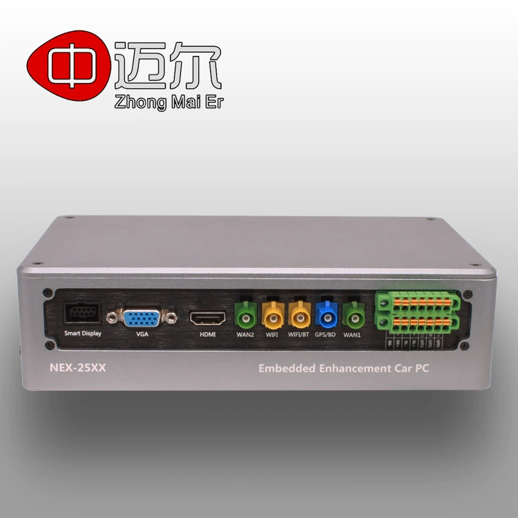 3855U Встроенный мощный безвентиляторный автомобильный компьютер промышленного класса CarPC поддерживает источник питания POE