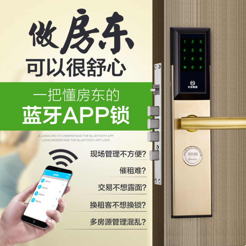 Homestay Short rental housing Smart Lock Anti-theft locks Flats Password lock Rental Gaestgiveriet Hotel