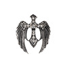 Men's retro brooch, suit, angel wings, high badge, high-end jacket, pin lapel pin, European style