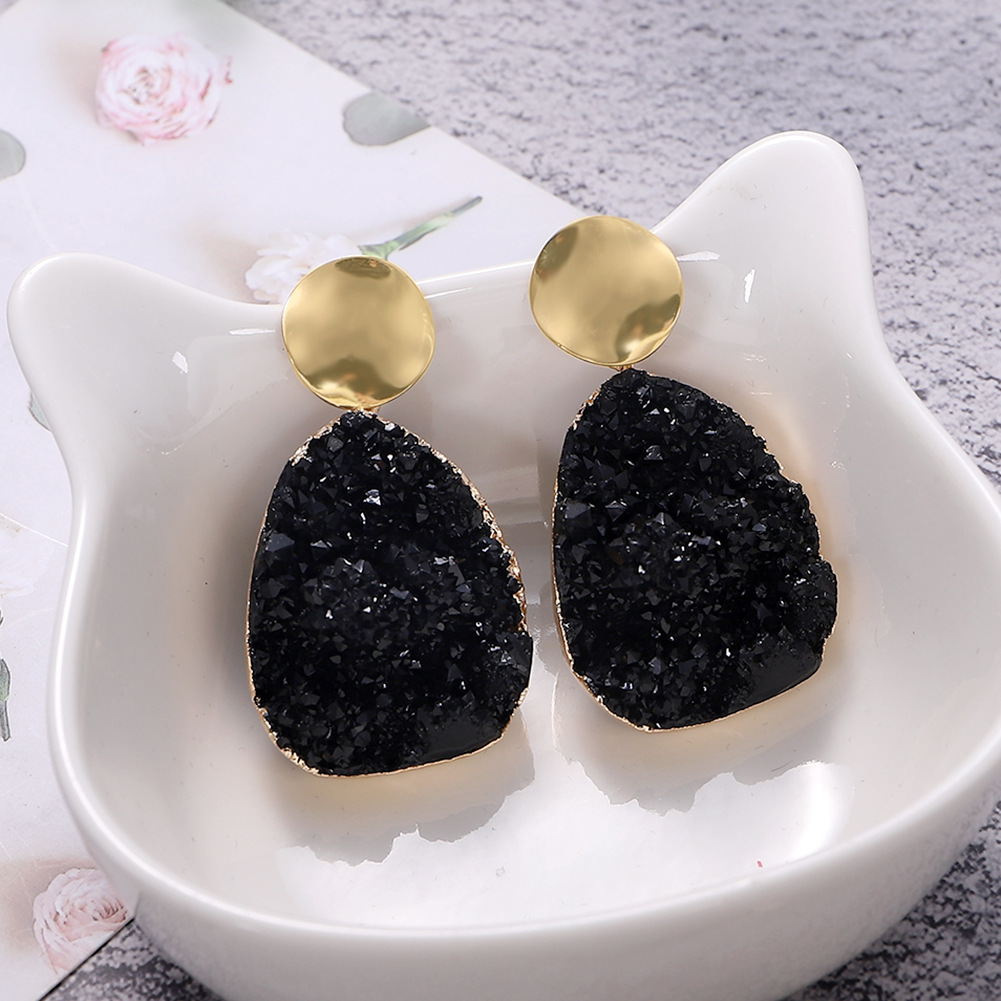 2019 Korean New Style Candy Color Resin Earrings Wholesale display picture 5