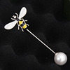 Brooch from pearl, sweater lapel pin, universal high-end jacket, pin