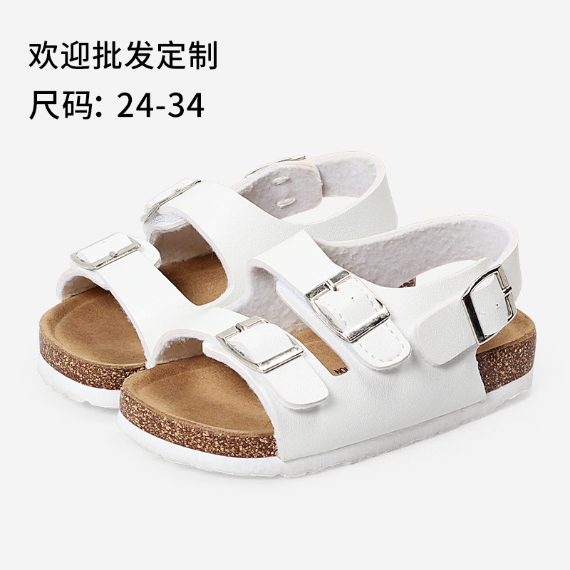 2020 new pattern summer children Sandals Korean Edition girl cork sandals  Boys sandals