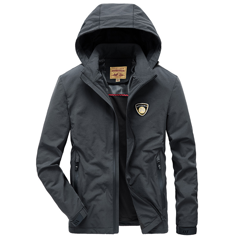 2019 nueva primavera y otoño transfronterizo juventud chaqueta con capucha chaqueta casual hombres chaqueta moda abrigo moda