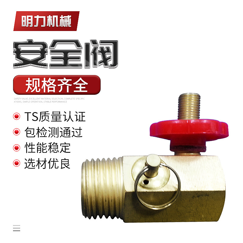 小微冲气泵组合安全阀  ZG1/2安全阀 铜安全阀厂家批发