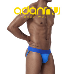 ADANNU Unbranded Cross-border Supply Male European and American Style Low-rise Solid Color Cotton G-String for Men BP.01