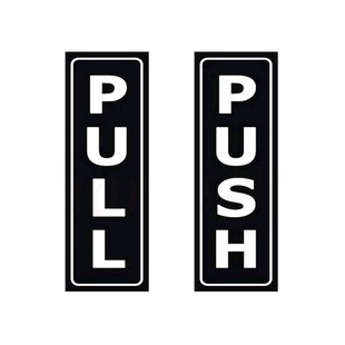 是贴纸 不是亚克力材质!一套卖 PULL PUSH 门贴 精雕墙贴 净重8g-阿里巴巴