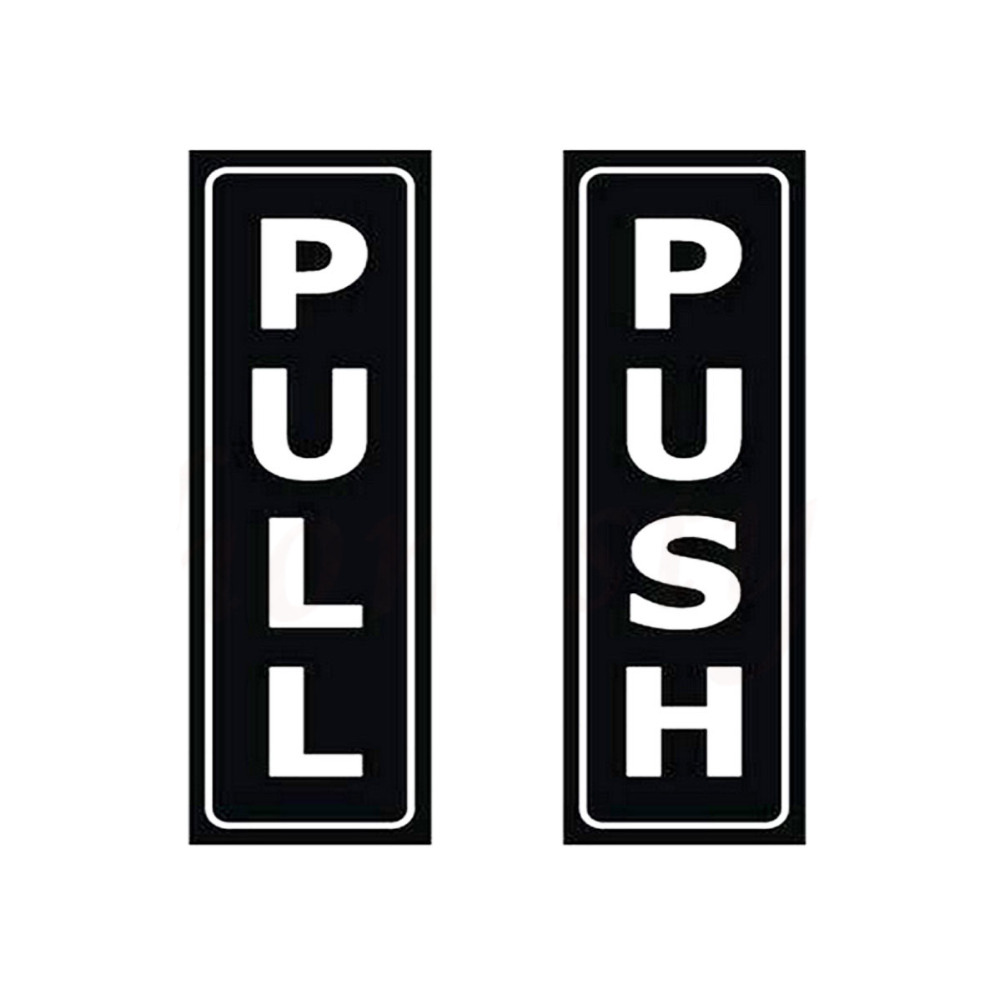 是贴纸 不是亚克力材质！一套卖 PULL PUSH 门贴 精雕墙贴 净重8g-阿里巴巴