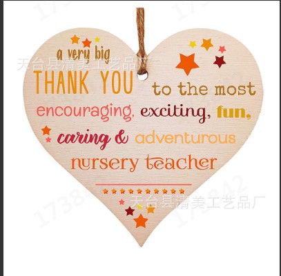 40 estilos nuevo 100mm amor madera chip colgante 1 Pack