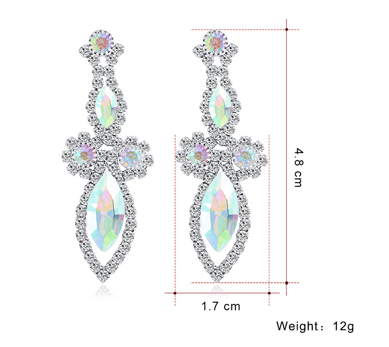 Fashion Bride Crystal Earrings display picture 1