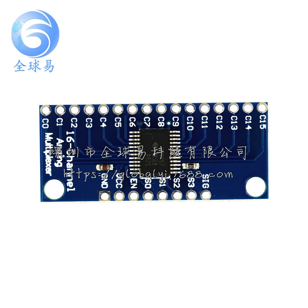 High-speed CMOS 16-channel analog/digital multiplexer/demultiplexer (CD74HC4067)