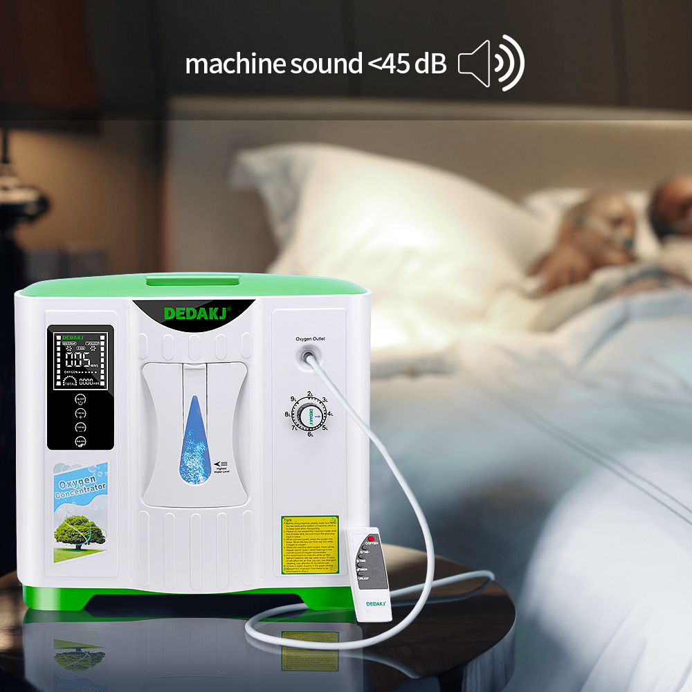 DEDAKJ 2L-9L Oxygen Generator Portable Oxygen Making Machine Home Oxygen Generating Machine DE-2A 110V/220V English version hot 11 声音