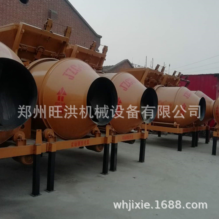 组合式滚筒搅拌机 齿轮磁圈传动混凝土搅拌机翻斗爬摩擦式搅拌机
