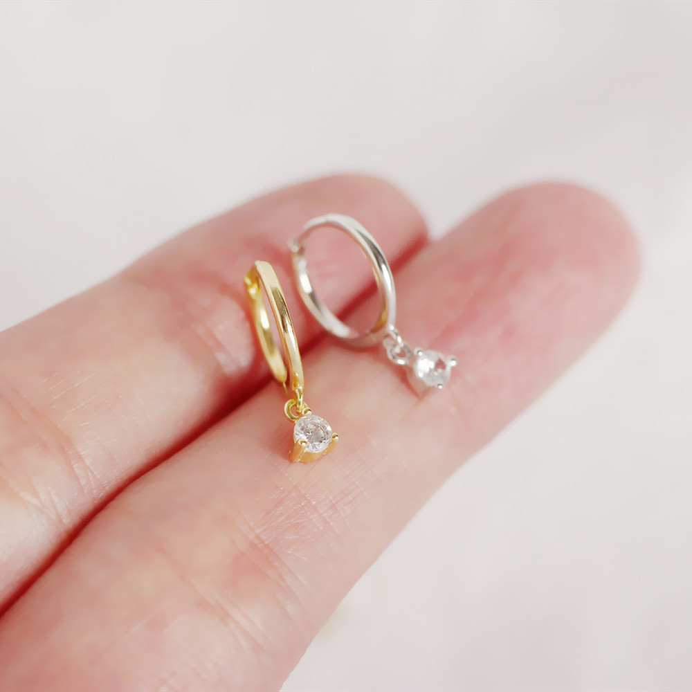 Geometric Fashion Gem Plating Earrings display picture 4