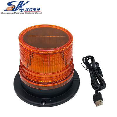 厂家直销太阳能警示灯道路施工LED频闪警示灯交通路障警告灯|ru