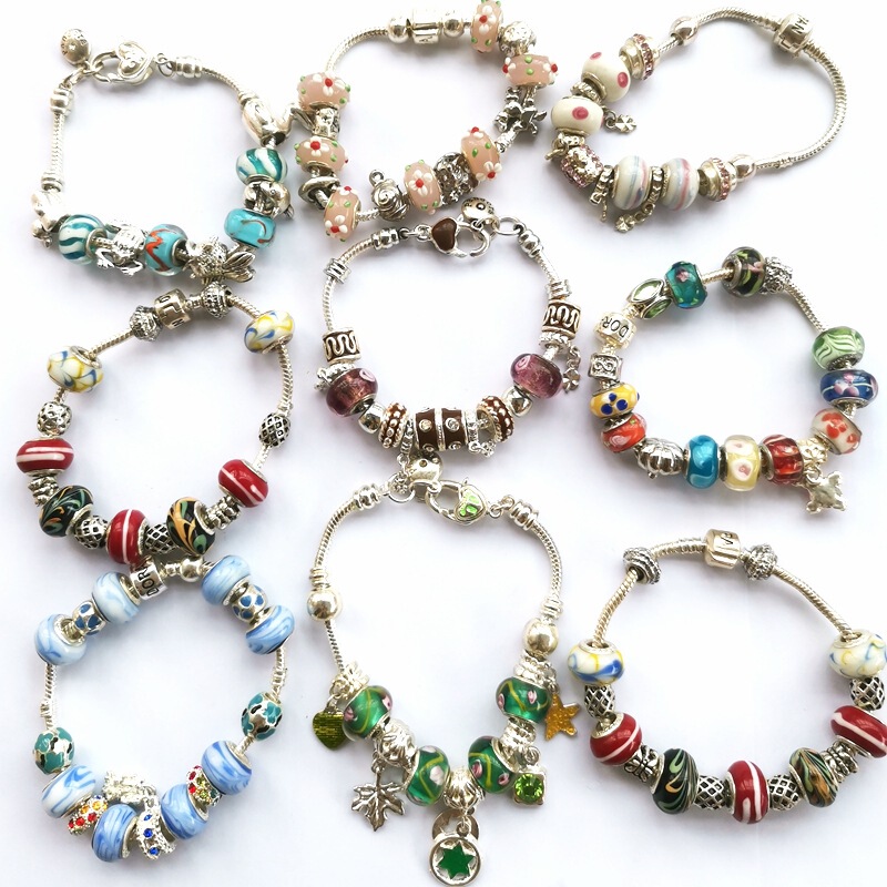 Clearance special offer loss sale glass crystal beaded bracelet ethnic style beach bracelet jewelry diy jewelry