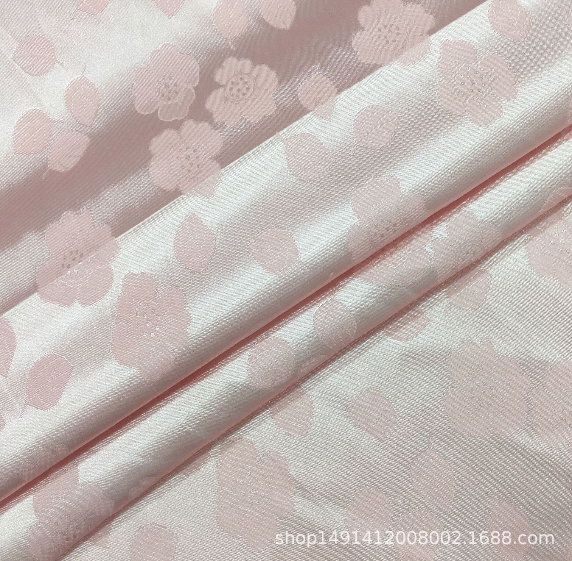 厂家直销梭织提花布仿真丝面料春夏连衣裙DIY手作家居服面料现货