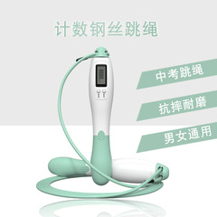 Jump Rope Fitness Counter Exercise Sports Weight Loss Professional Steel Wire for Children Middle School Students Special Use Home Use No Rope