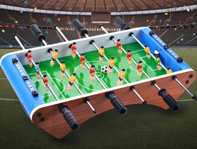 新款大号六杆桌上足球台儿童玩具桌面足球体育礼品互动智力桌游|ru