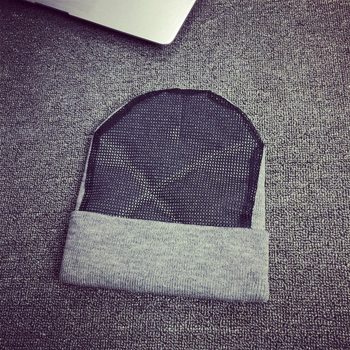 New style head-turning hat with wear-resistant mesh autumn and winter hiphop hip-hop spinning hat hip-hop knitted hat woolen hat cold hat