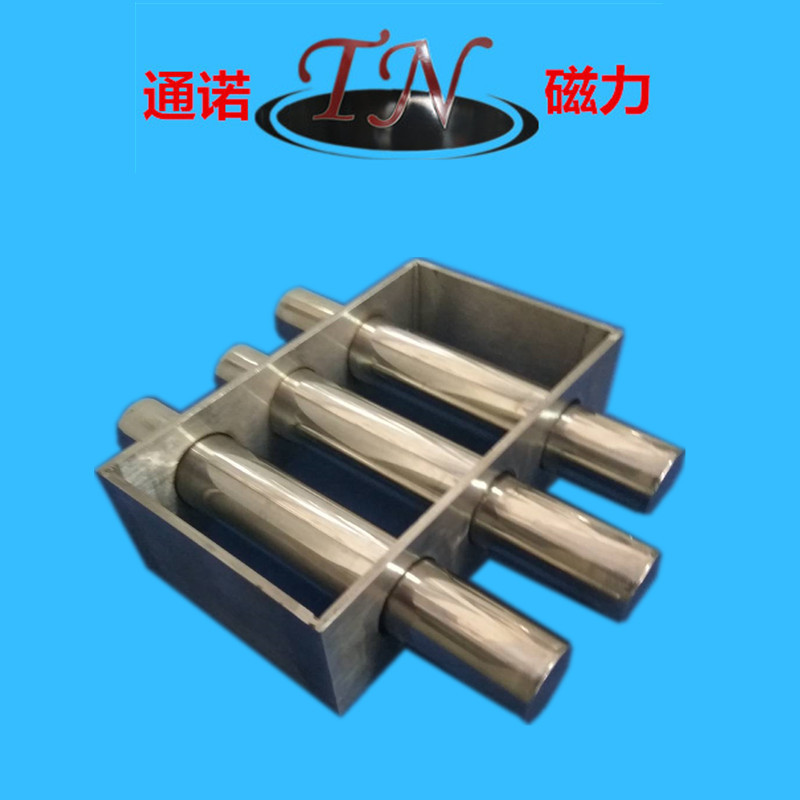 供应料斗专用直径D25三管磁力架 10000GS佛山磁力架厂家