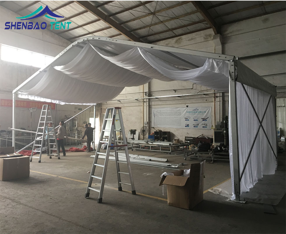 带顶幔布浪漫婚礼婚宴活动篷房 厂家出口弧形顶欧式铝合金帐篷