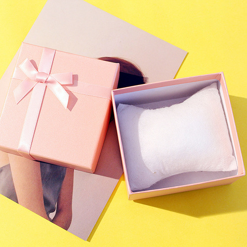 Colorful multi-color pink bow gift box watch box jewelry box gift packaging box custom box gift bag packaging box