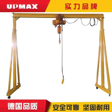 龙门架1吨跨度6米龙门架手推运行门式起重机手动龙门吊起重机