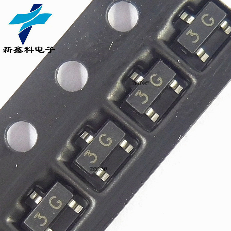 BC857C 丝印:3G  0.1A 45V SOT-23 贴片三极管PNP型 全新现货