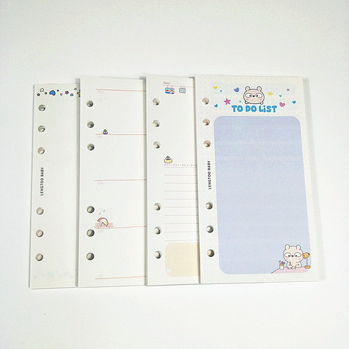 Loose-leaf notepad A6 standard 6-hole loose-leaf notebook inner core notebook replacement core color replacement inner pages